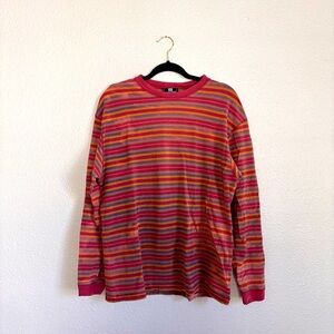 Vintage Gap Athletic Classic Striped Colored Long Sleeve